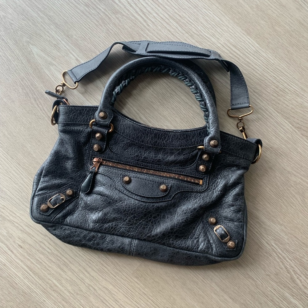 Balenciaga Mini City Bag in Grey